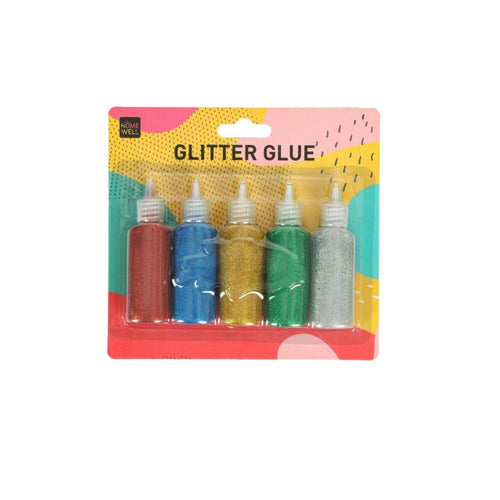 Set Pegamento Brillante Glitter 5 Unidades 23x16cm