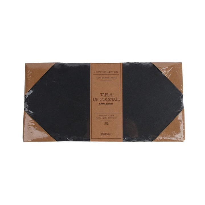 Tabla Cocktail Rectangular Piedra Pizarra 30x15cm