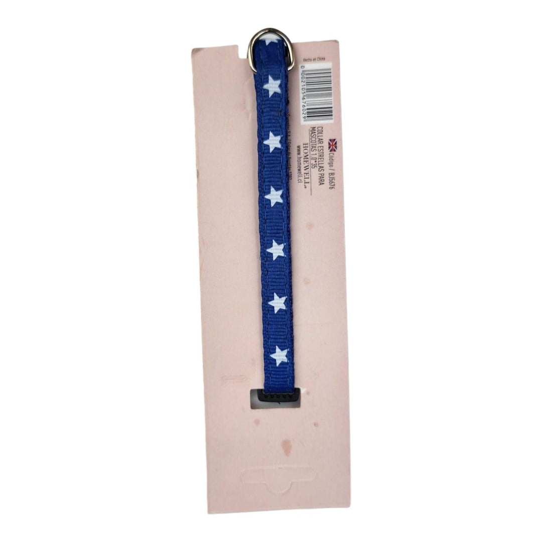 Collar Estrellas Azul Mascotas 35cm