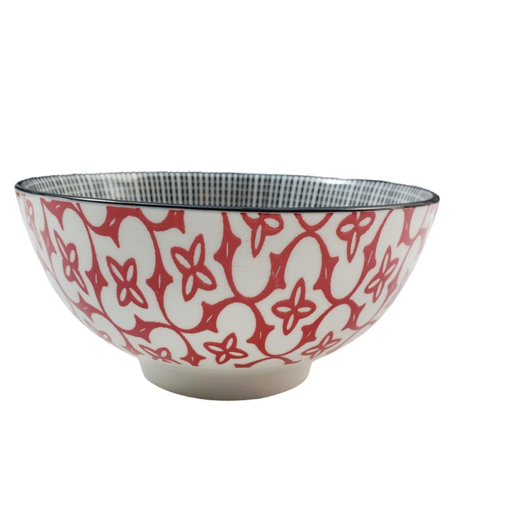 Bowl Loza Diseño Rojo 13x7.5cm