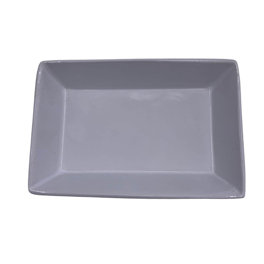 Plato Rectangular Blanco 3.5*18*12cm