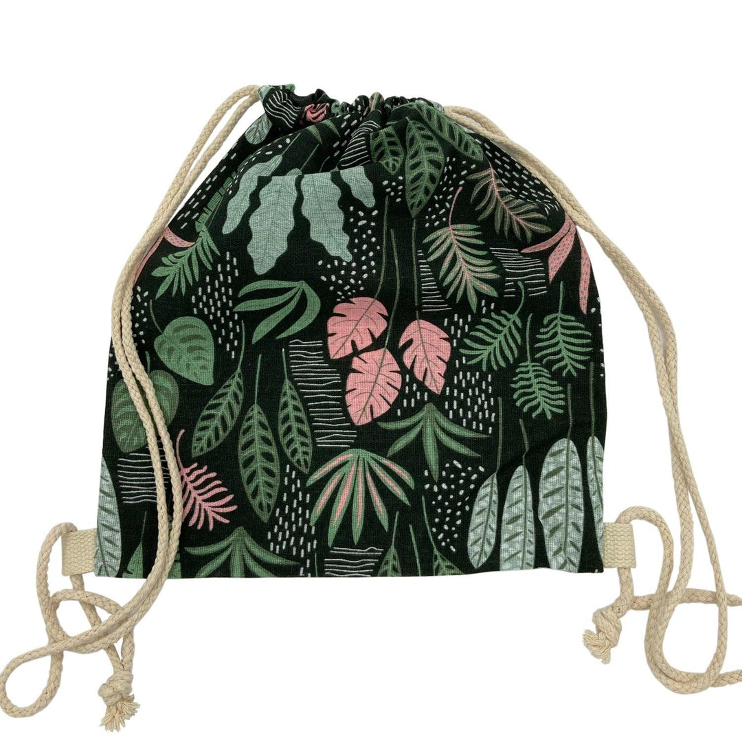 Mochila Tela Flores 32x37.5cm