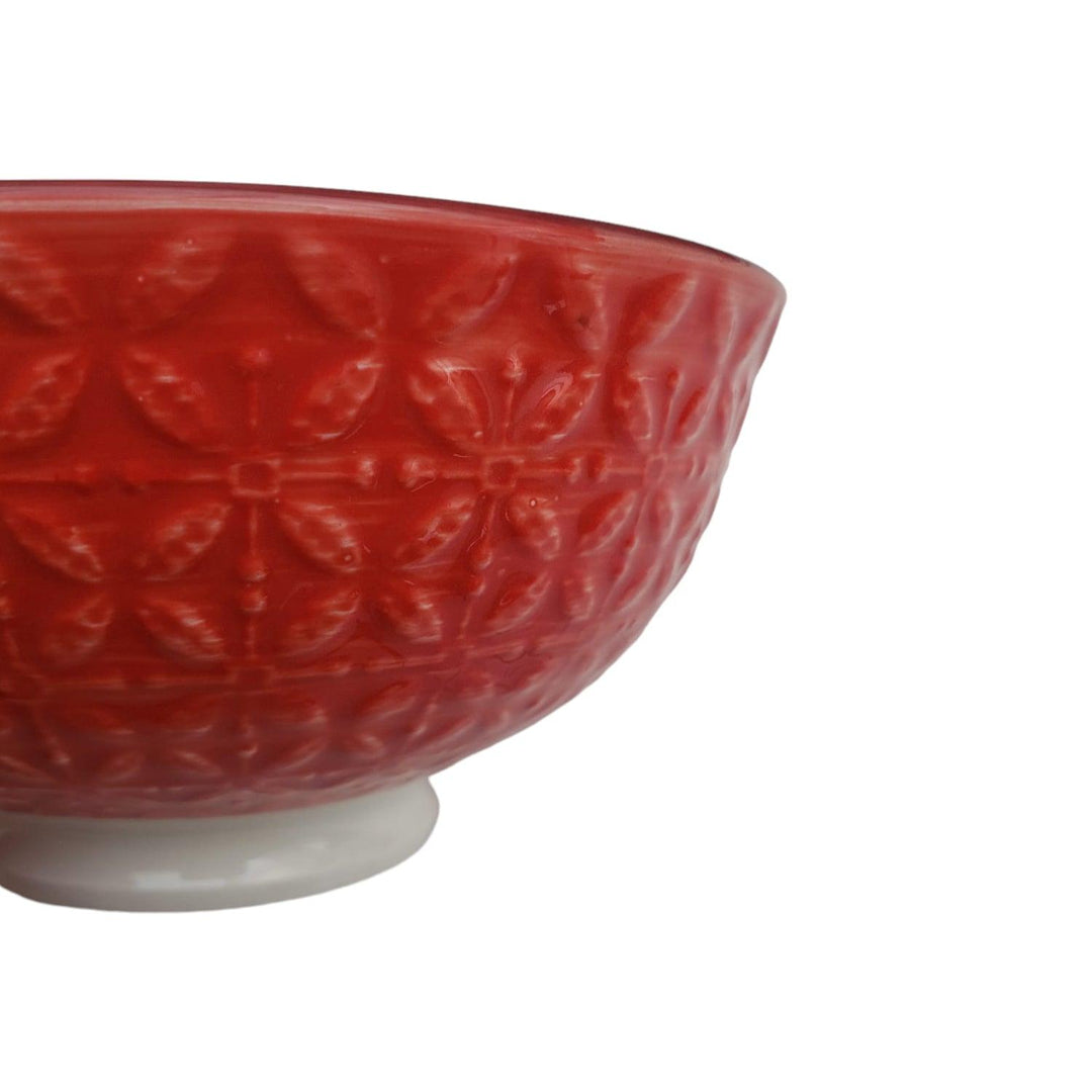 Bowl Loza Diseño Rojo 12,5x6cm