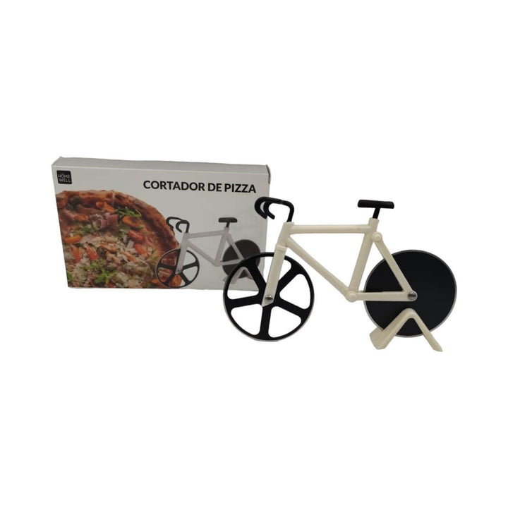 Cortador Pizza Bicicleta Blanca