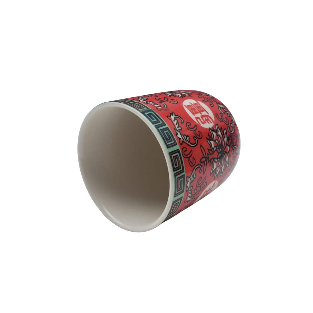 Taza Loza Diseño Rojo 125ml