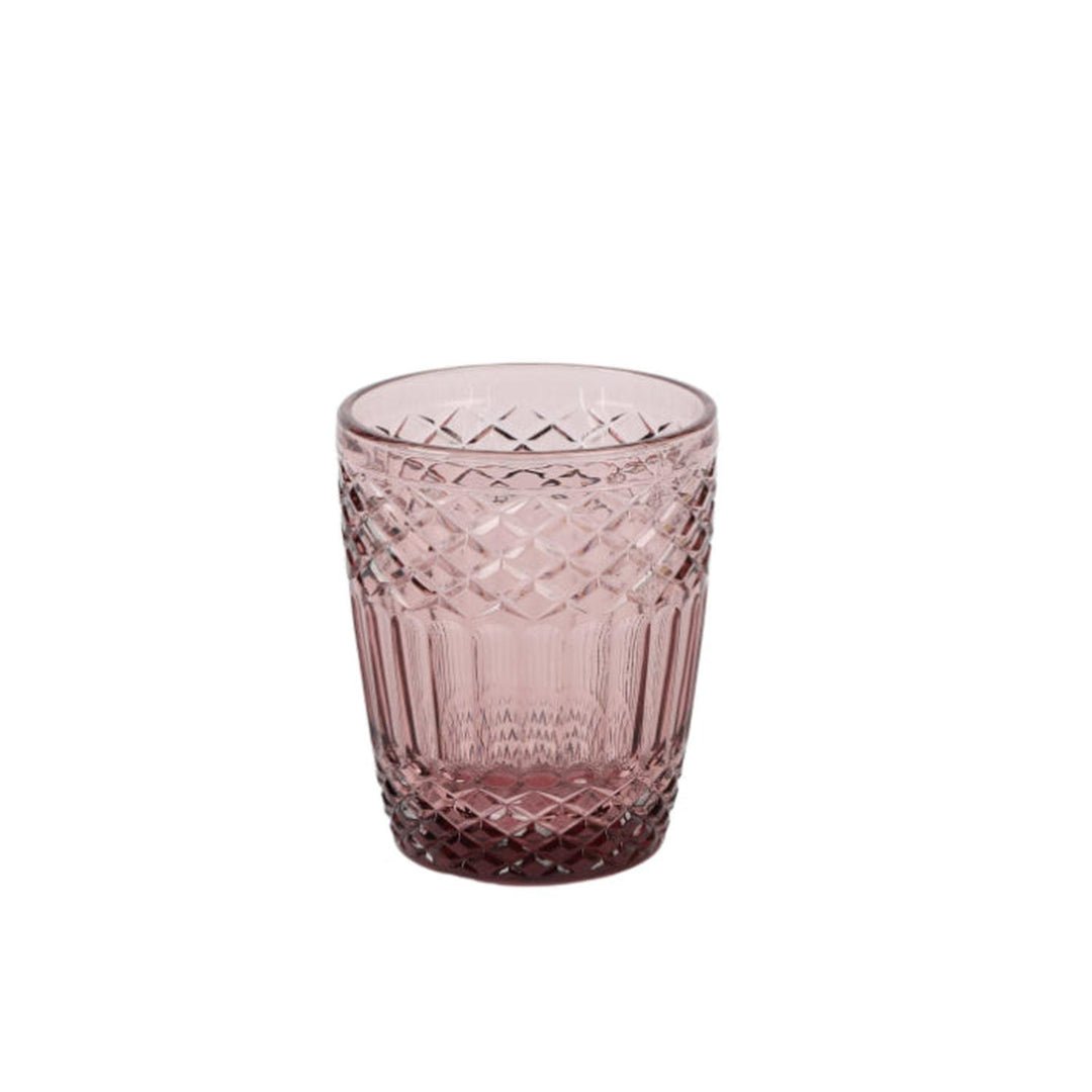 Set 6 vasos vidrio Rosado 300ml