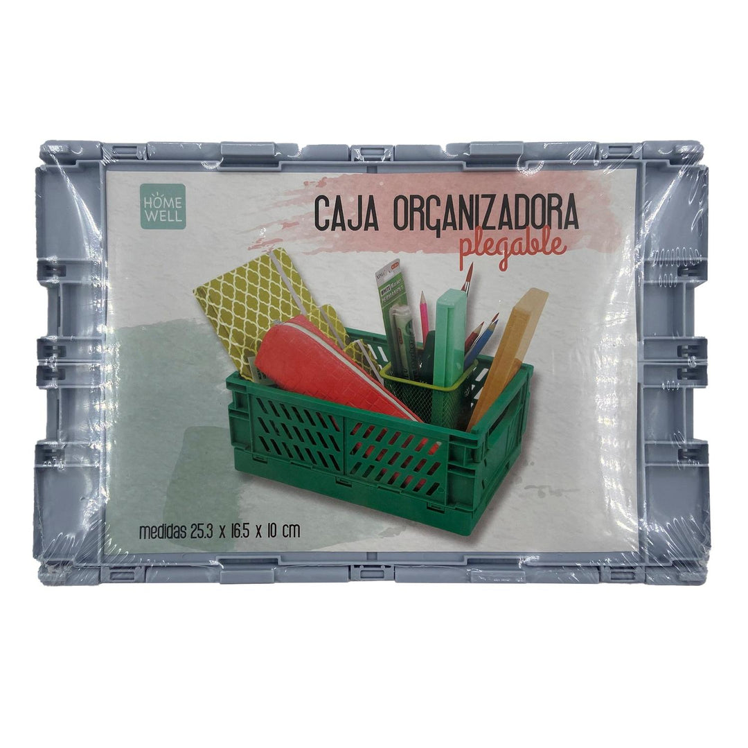 Caja Organizadora Plegable Gris 25.3x16.x10cm