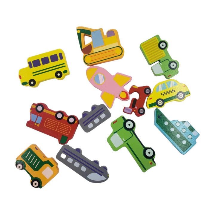 Puzzle Relieve Vehiculos 17x17cm