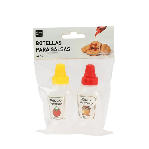 Mini Botellas para Salsas *2