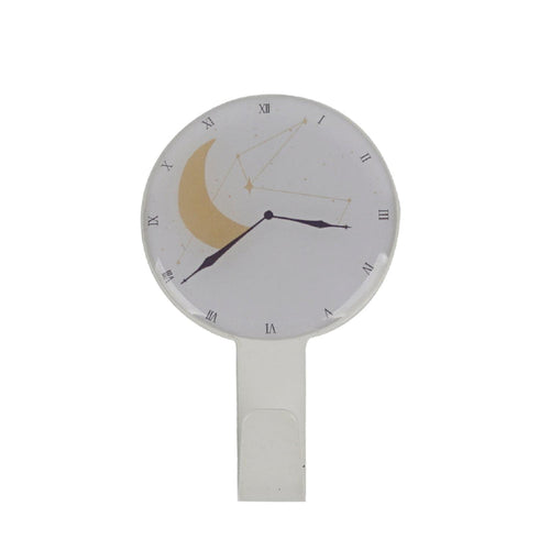 Perchero Sticker Diseño Reloj Luna 13x8x3cm