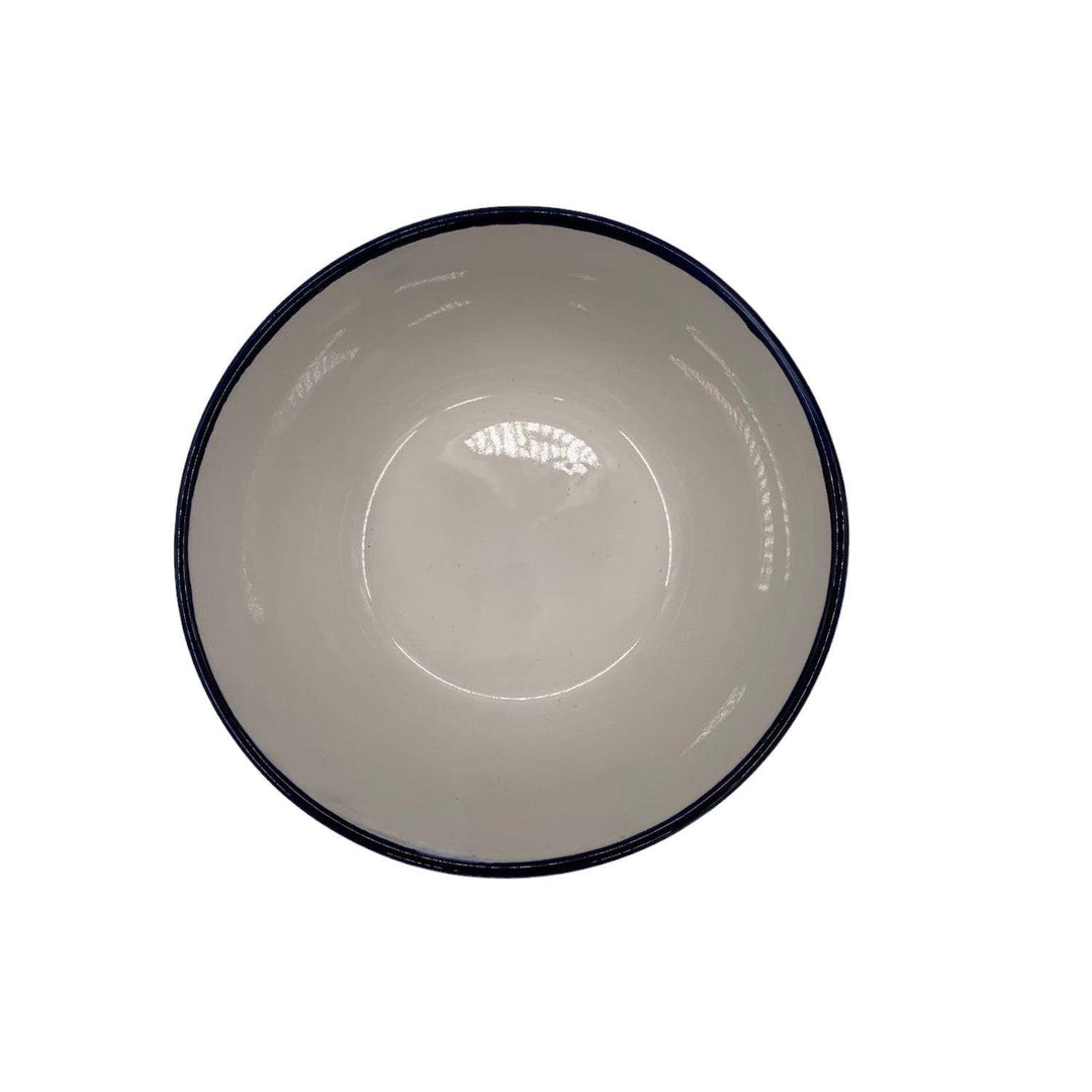 Bowl Redondo Diseño Negro 15.5*7.5Cm