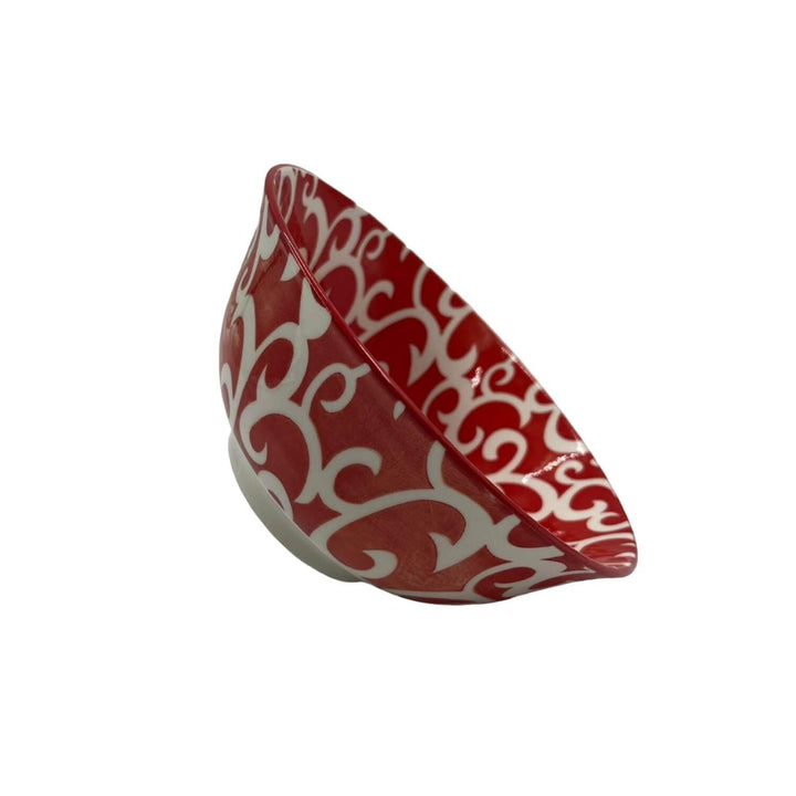 Bowl Loza Diseño Rojo15,5x7cm