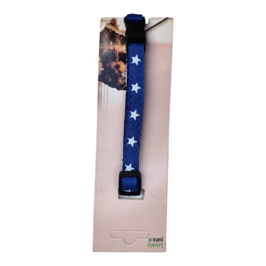 Collar Estrellas Azul Mascotas 35cm