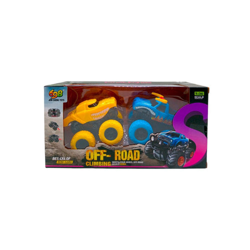 Autos Monster A Fricción Set 2 Piezas