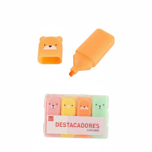 Set Destacadores Ositos Kawaii