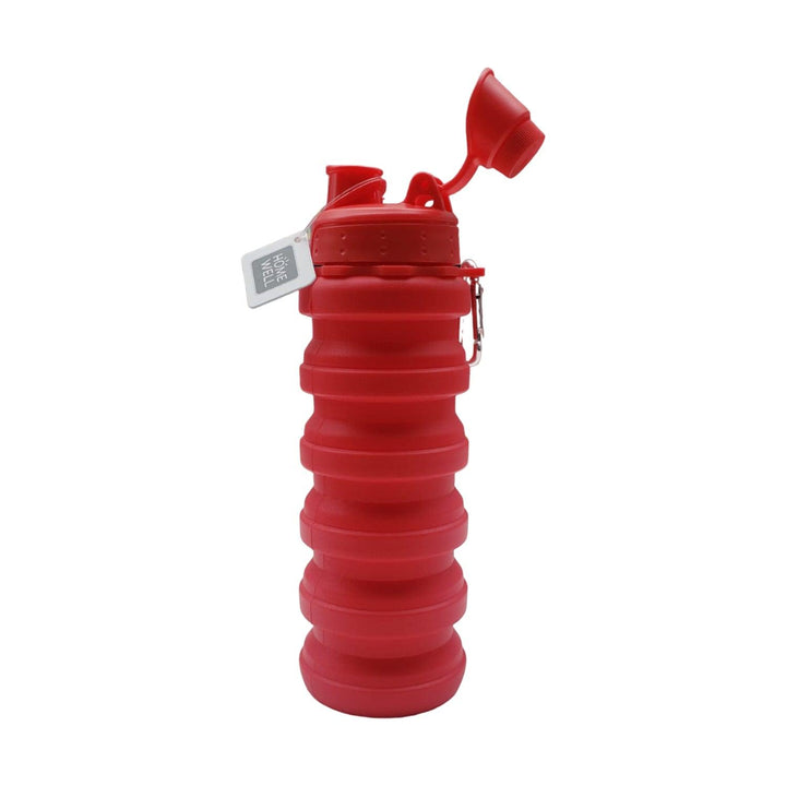 Termo Plegable Silicona Rojo 500ml