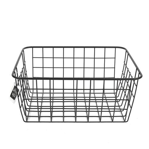 Canasto Metal Negro 28*21.5*12cm