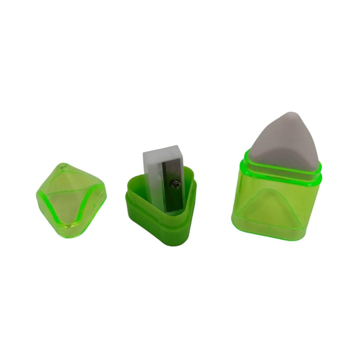 Sacapuntas Con Goma De Borrador Verde 6x2x2cm