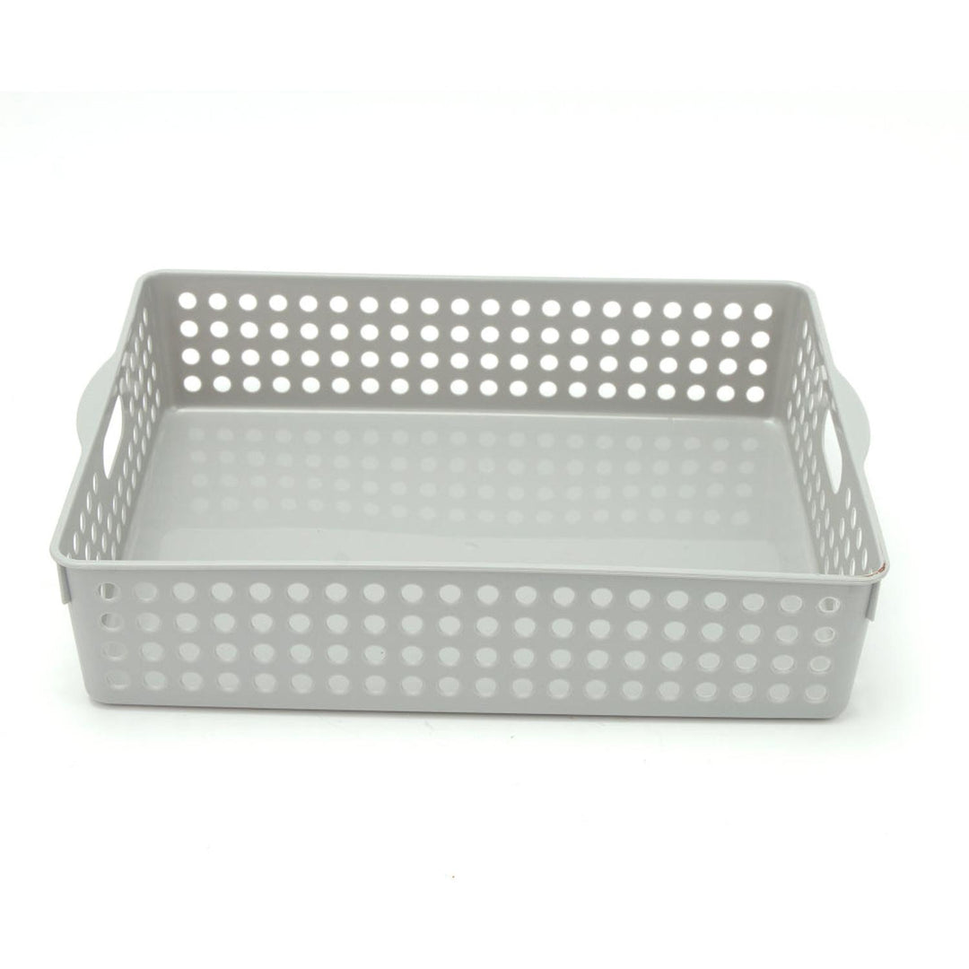 Caja Organizadora Plástica Gris 25x34.5x8cm