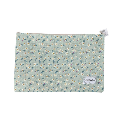 Estuche Cartuchera Celeste Flores