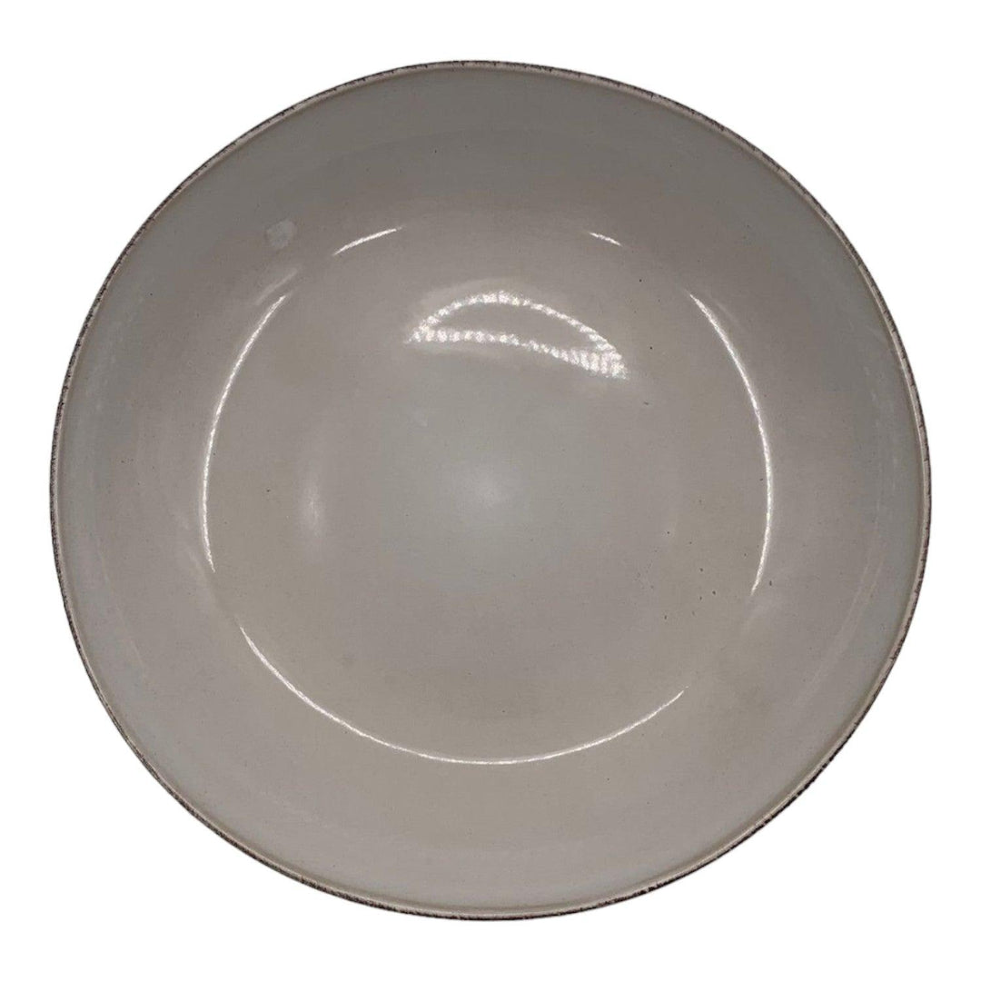 Bowl Redondo Diseño Beige 32.5*6.8cm