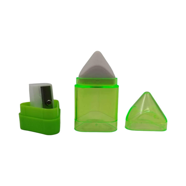 Sacapuntas Con Goma De Borrador Verde 6x2x2cm