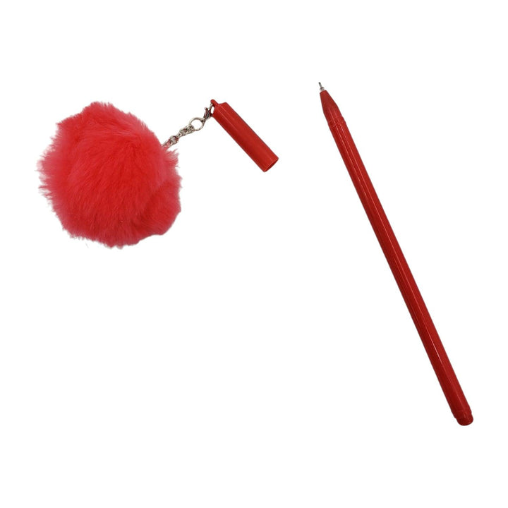 Lapiz Gel Pompom Rojo