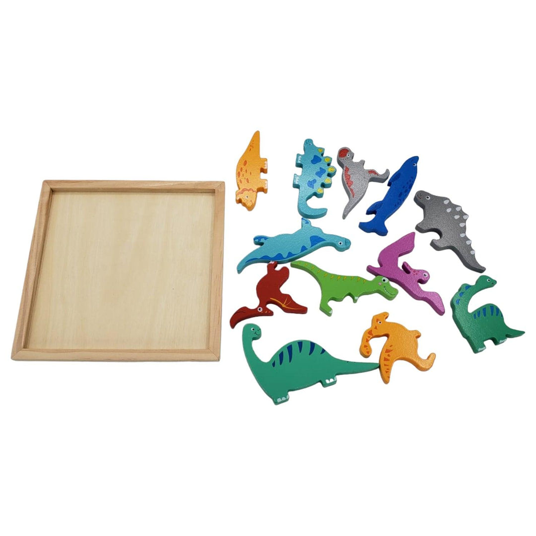 Puzzle Relieve Dinosaurios 17*17cm