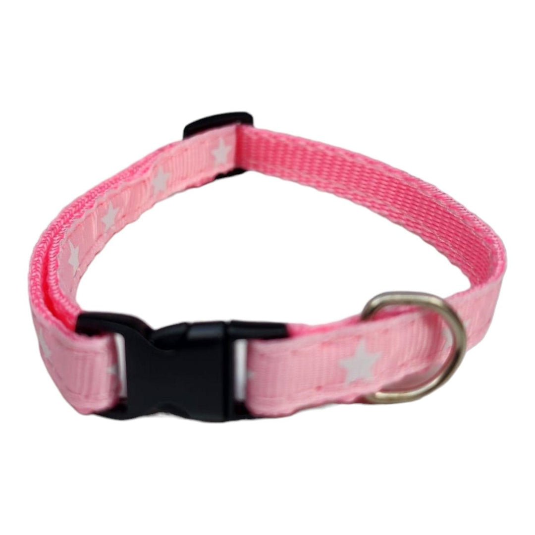 Collar Estrellas Rosado Mascotas 35cm