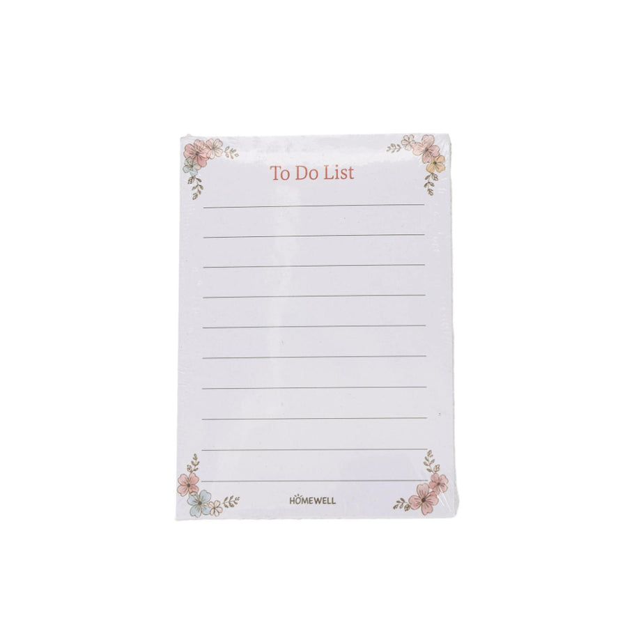 Libreta To Do List Flowers