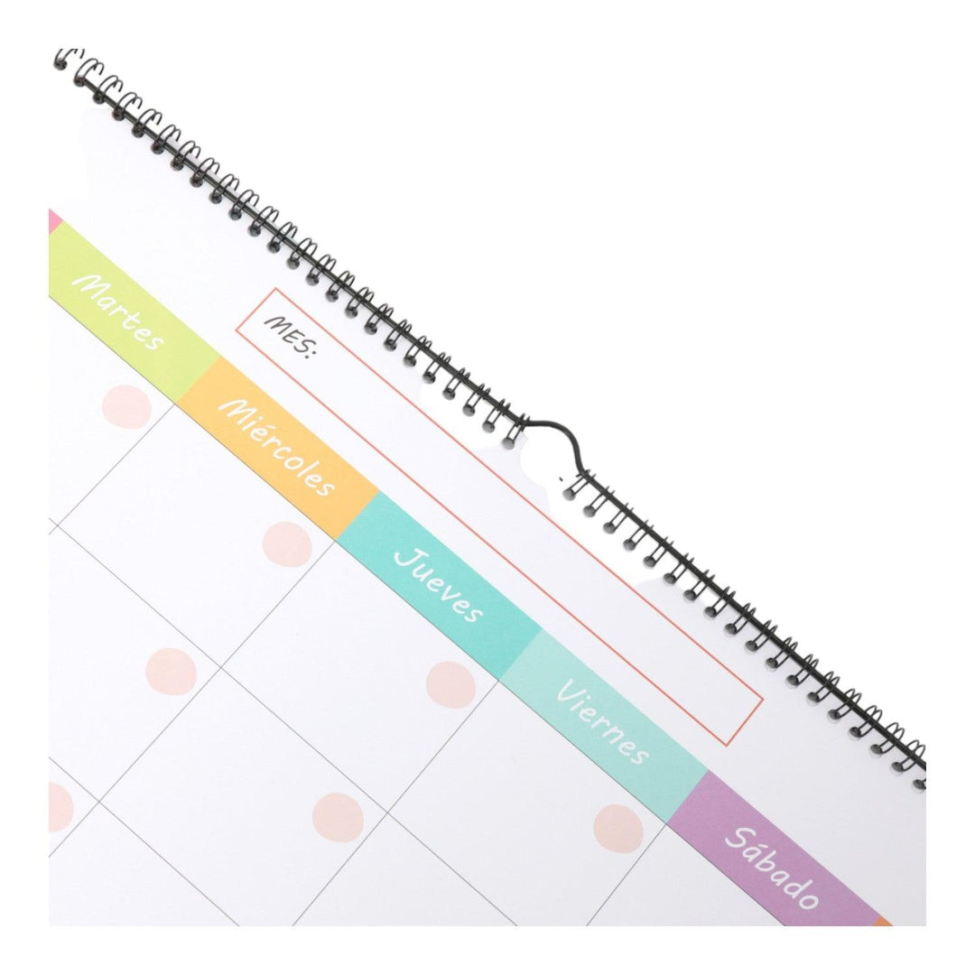 Calendario Espiral Color 50*35 cm 12 Hojas