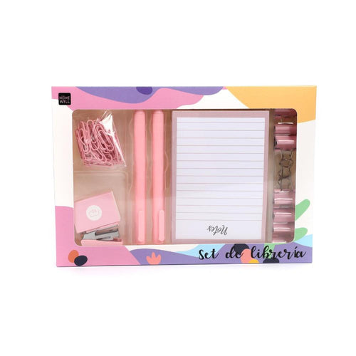 Set de Papelería con Notas Adhesivas y Accesorios
